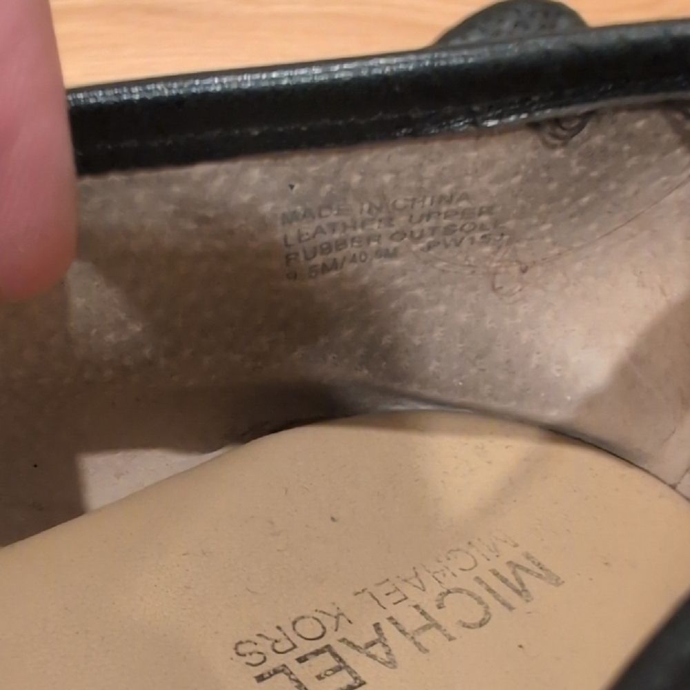 Michael Kors Perforated Black Loafers - Picture 3 of 4